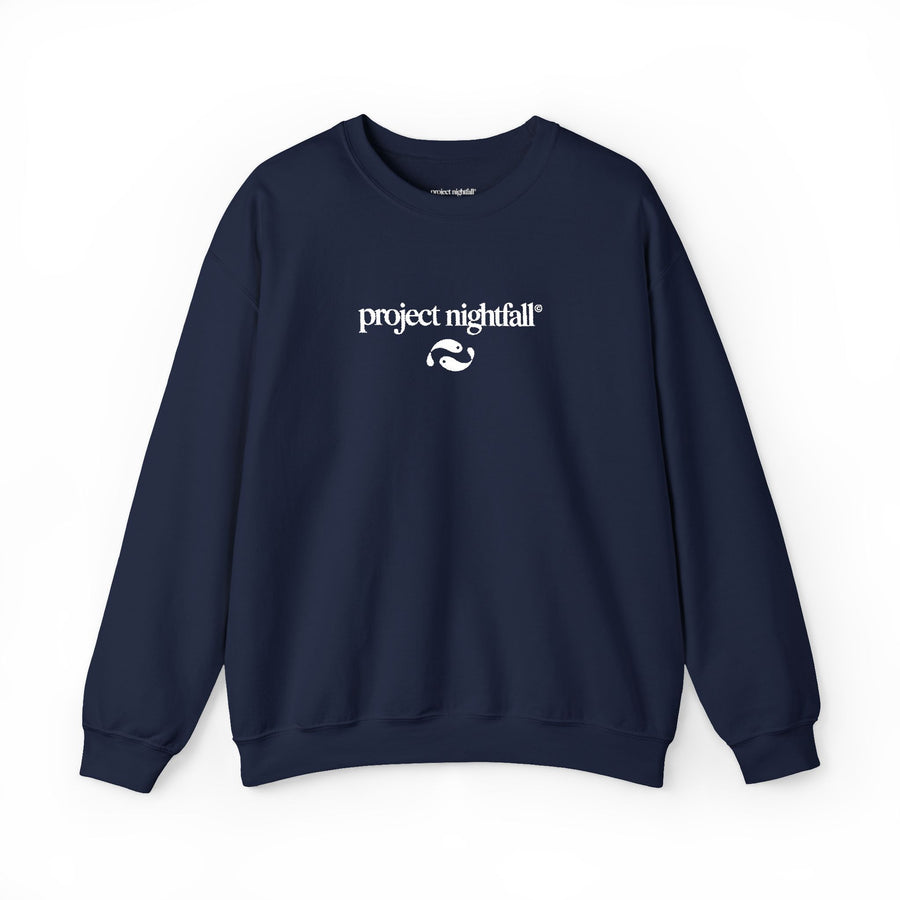 EMBROIDERED NAVY SWEATSHIRT