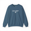 EMBROIDERED INDIGO SWEATSHIRT