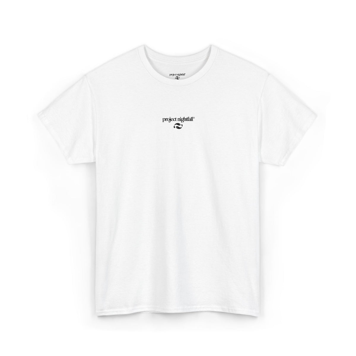 BLACK EMBROIDERED WHITE TSHIRT