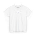 BLUE EMBROIDERED WHITE TSHIRT