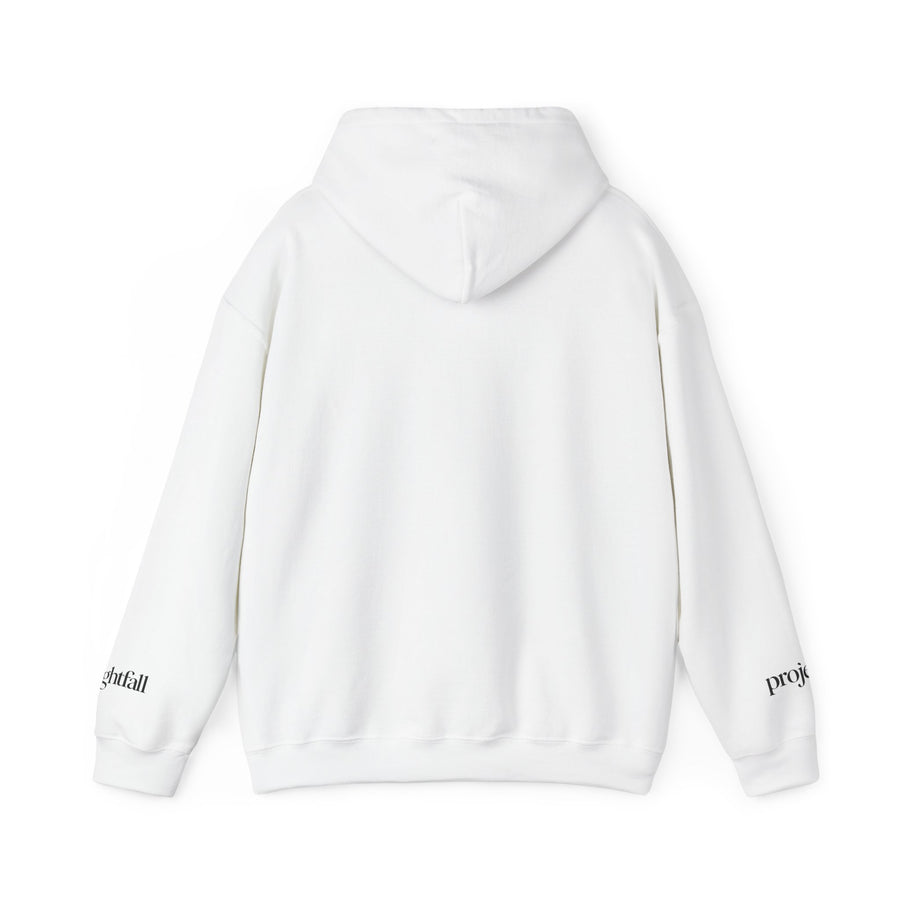 PRINTED WHITE HOODIE