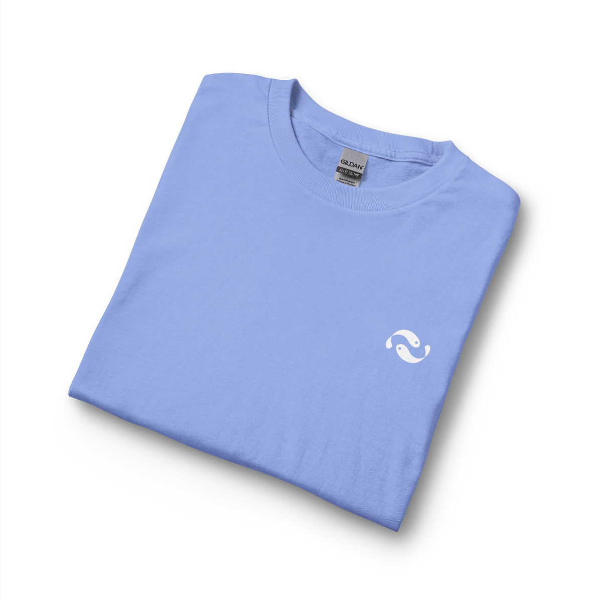 PRINTED SIDE CORAL BLUE LONG SLEEVE