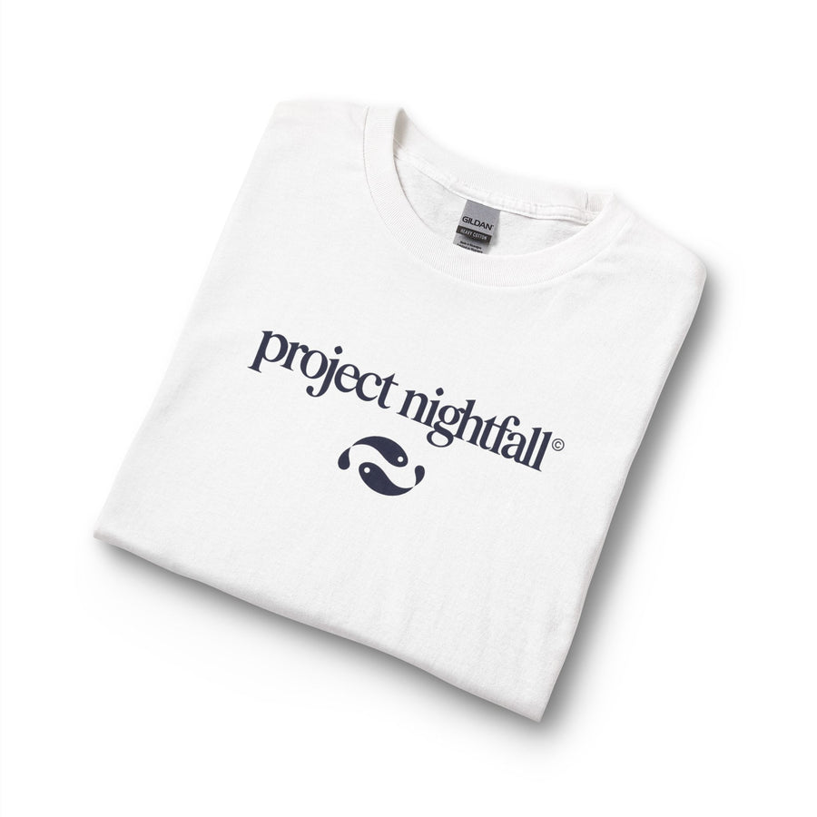 BLUE PRINTED WHITE LONG SLEEVE