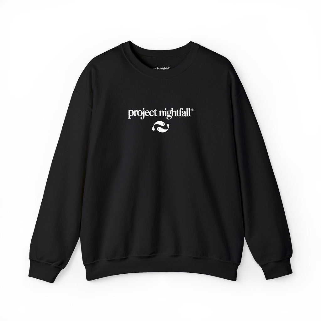 embroidered white logo black Sweatshirt