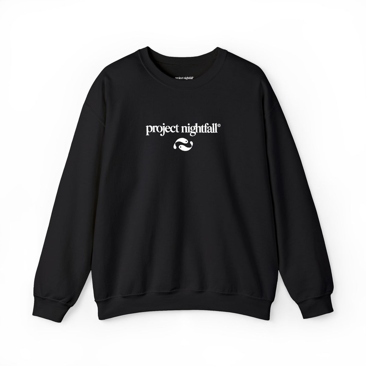 embroidered white logo black Sweatshirt