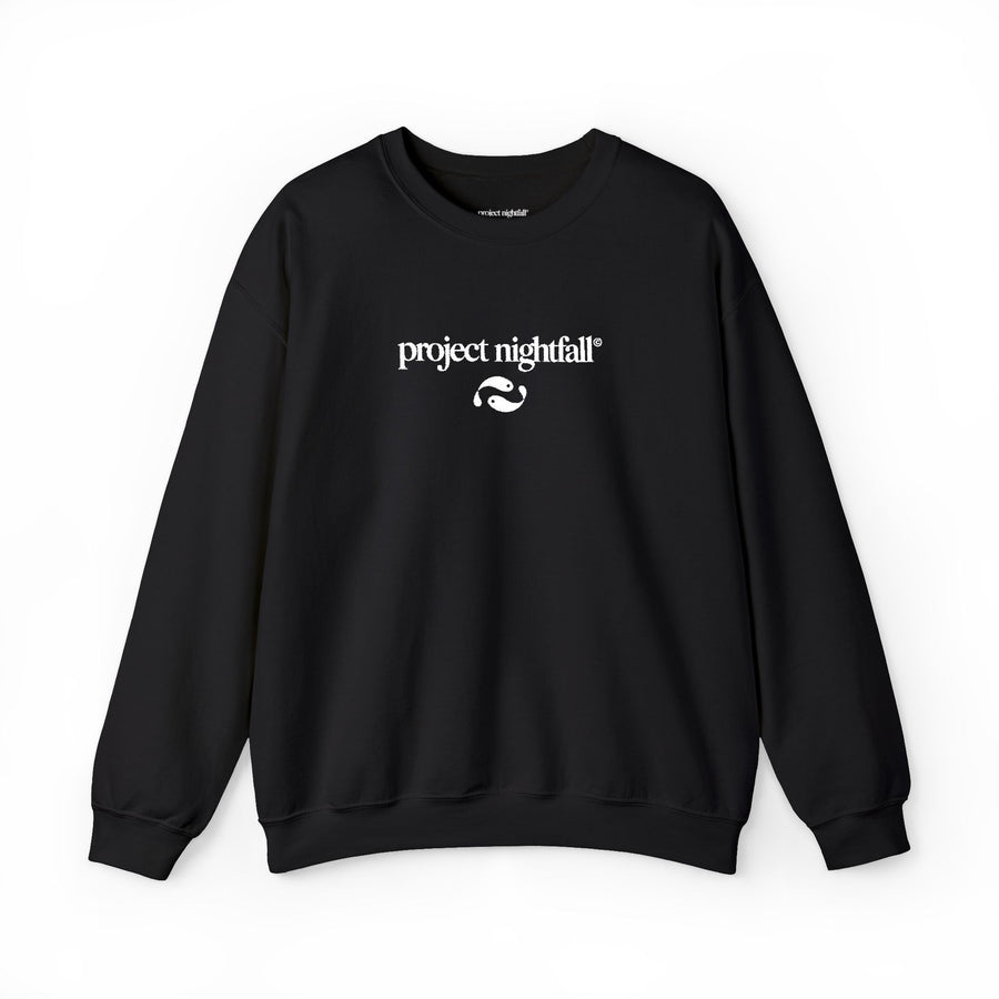 embroidered white logo black Sweatshirt