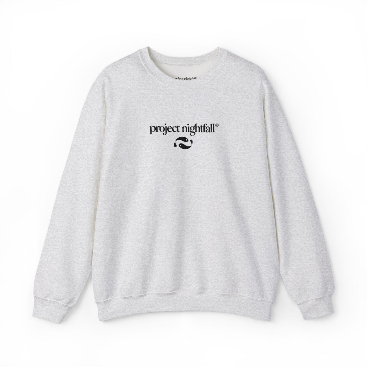 black embroidered ash Sweatshirt