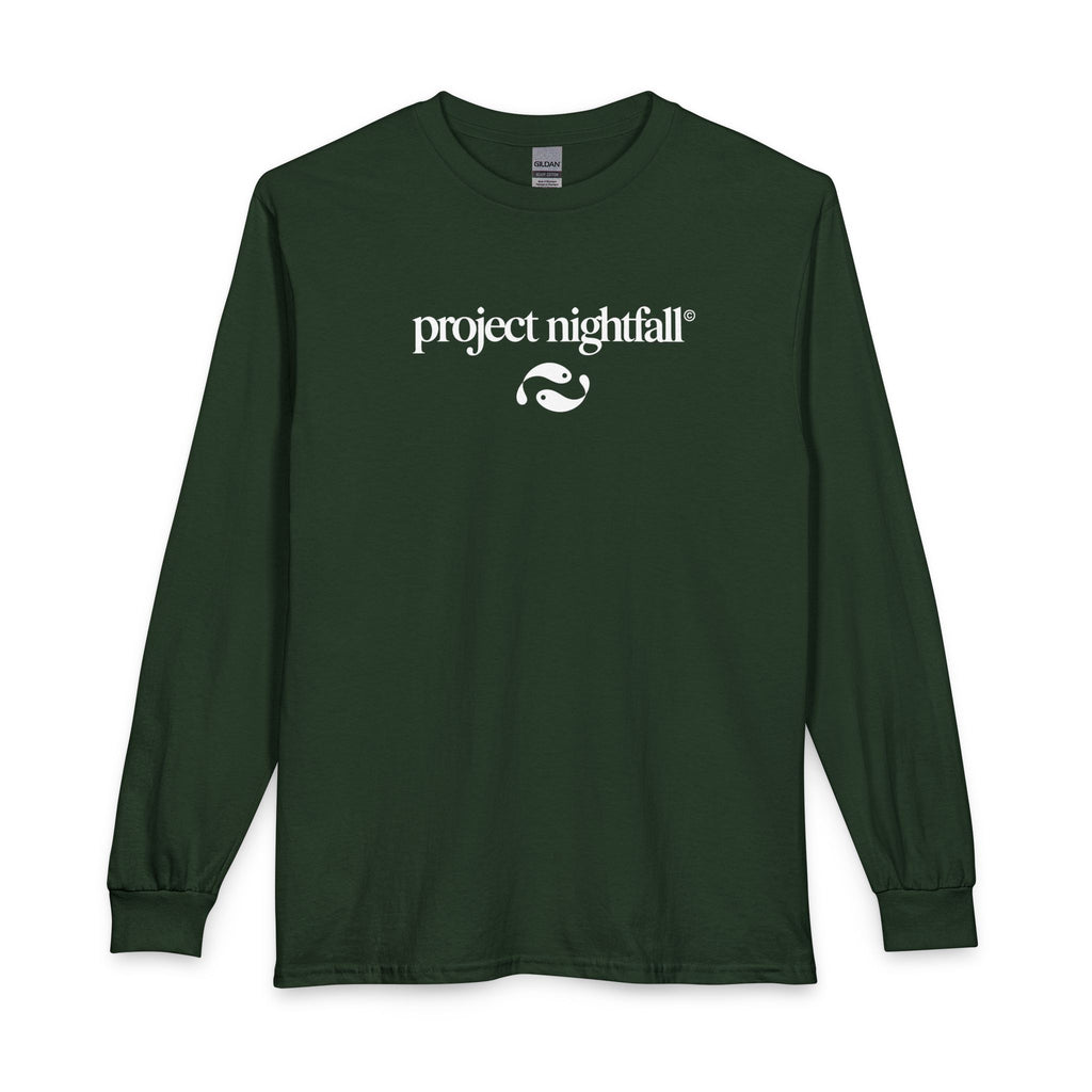 PRINTED DARK GREEN LONG SLEEVE