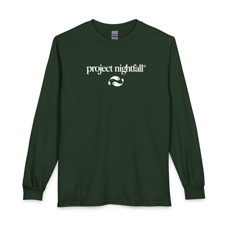PRINTED DARK GREEN LONG SLEEVE