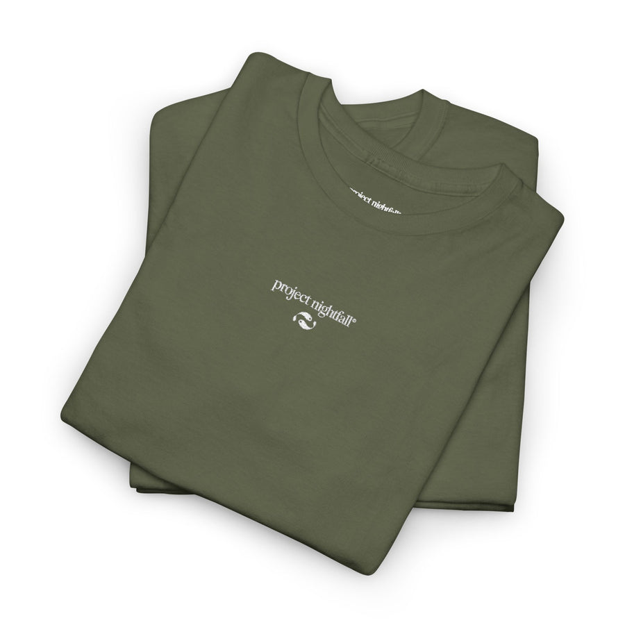 EMBROIDERED MILITARY GREEN TSHIRT