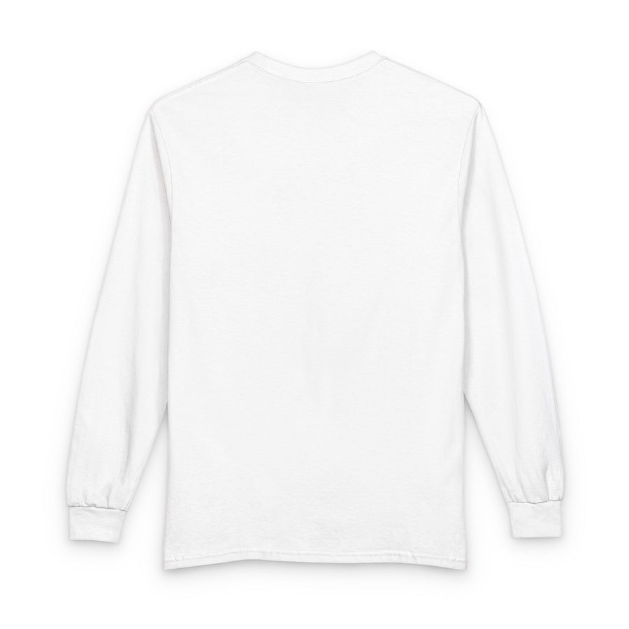 BLUE PRINTED WHITE LONG SLEEVE