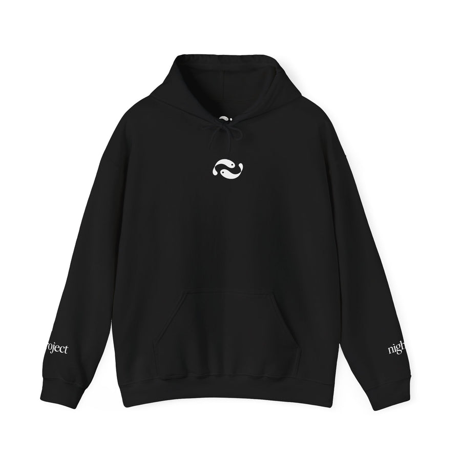 PRINTED BLACK HOODIE