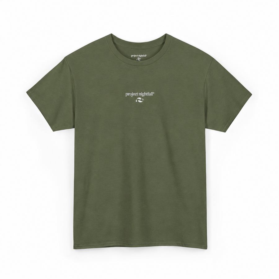 EMBROIDERED MILITARY GREEN TSHIRT