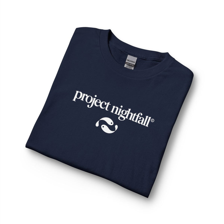 PRINTED NAVY LONG SLEEVE